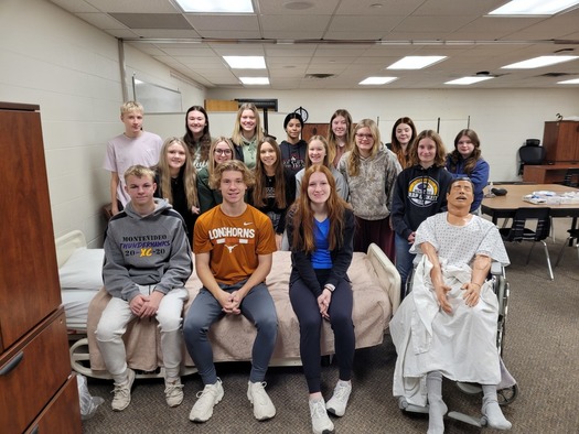 Through the Montevideo Medical Academy program, high school students can earn industry certifications to serve as certified nursing assistants, trained medication aides, pharmacy technicians and first aid/CPR providers. (Photo courtesy of Montevideo Public Schools)