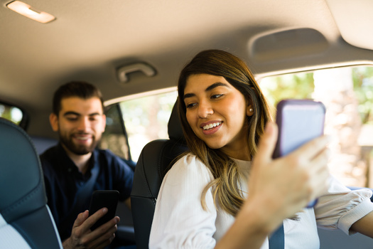 Rideshare drivers said they are looking to share in the wealth of their work. U.S. rideshare sales at Uber climbed 10% from 2023 to 2024, while Lyft's sales were up 3% year-over-year, according to Bloomberg. (Adobe Stock)