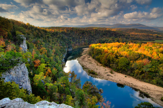 The Buffalo River Watershed Alliance was created to help preserve and protect the scenic beauty and pristine water quality of the Buffalo National River by opposing and preventing the construction and operation of industrial concentrated animal feeding operations within the Buffalo River watershed. (ODell Outside/Adobe Stock)