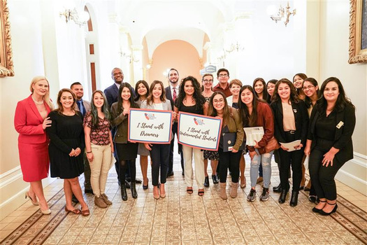The California Undocumented Coalition for Higher Education took part in an advocacy day in Sacramento in January 2020. (California Campaign for College Opportunity)