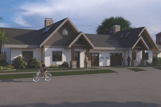 Easy Estates, put together by NDSU architectural student Noah Boen, was one of the winning designs in a North Dakota competition to spur more age-friendly housing. An AARP survey found 55% of state residents prioritize living independently as they age if they were to consider moving out of their current residence. (Photo courtesy AARP)