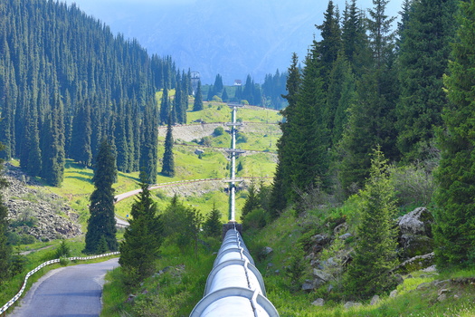 Built in 1953 and outlasting its original lifespan, Enbridge's Line 5 pipeline transports 22 million gallons of crude oil and natural gas liquids daily across 645 miles of terrain through Michigan and Wisconsin. (Adobe Stock)