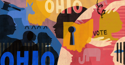 A 2024 survey builds on The Marshall Project's 2020 political survey, which debunked the assumption  incarcerated individuals would predominantly support Democrats, as the trend remains unchanged. Art Credit: Diana Ejaita for The Marshall Project