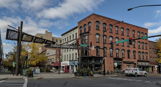 Ithaca, New York, is the first city in the world to commit to electrifying all its buildings. The city is aiming to accomplish the goal by 2030. (Adobe Stock)