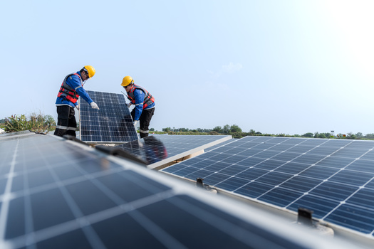 Two large-scale Wisconsin clean energy projects, the Apple River Solar Project in Polk County and the Darien Solar Energy Center in Walworth and Rock counties, are scheduled for 2025. (Adobe Stock) 