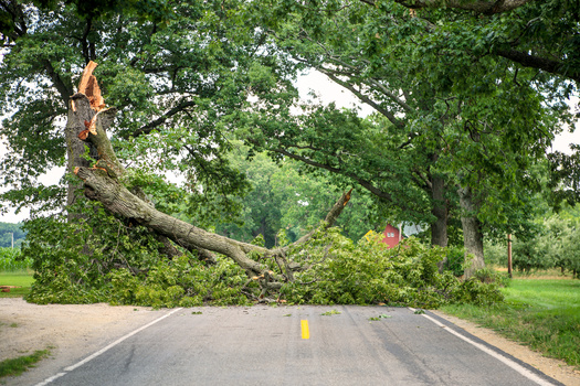 The National Weather Service reports an EF-1 tornado struck Athens at 11:15 p.m., packing peak winds of 100 mph. It remained on the ground for five minutes, carving a 3.87-mile path that was up to 160 yards wide. (Adobe Stock)