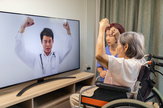 Health-care experts say physical therapy is one area that has benefited from the expansion of telehealth. (Adobe Stock)