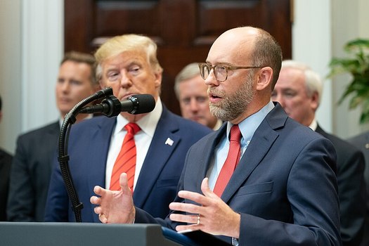 Russ Vought served as director of the Office of Management and Budget at the end of President Donald Trump's first term. (Shealah Craighead/White House)