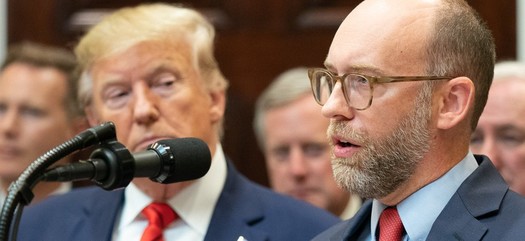 Before serving in the Trump administration, Russell Vought spent more than 20 years in Washington, D.C., with grassroots and policy groups, according to the White House. (Shealah Craighead/Official White House Photo)