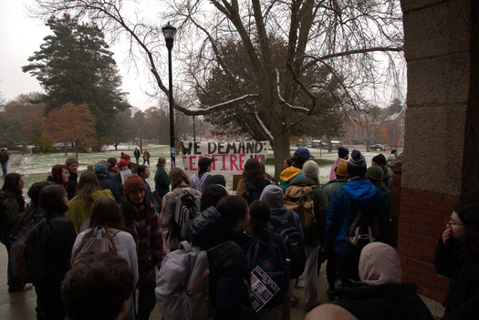 During the first half of 2024, more than 3,200 college students were arrested nationwide in protest of U.S. support for Israel's war in Gaza. including more than a dozen students at the University of New Hampshire. (Ahsan)