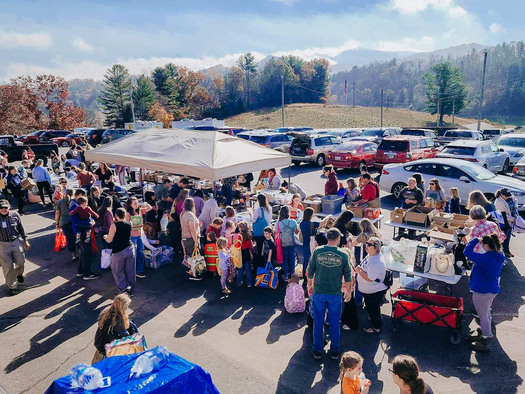 An event in Burnsville, N.C., was a turning point for the 21st Century Packhorse Librarian project. (Photo courtesy of Kirsten Crawford Turner)