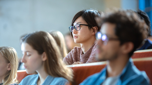 International students, who make up more than 5% of all U.S. higher education students, may be impacted by a federal policy change that newly allows ICE to make arrests on campuses. (Adobe Stock)