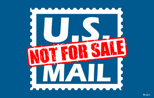 Postal workers will carry signs saying 