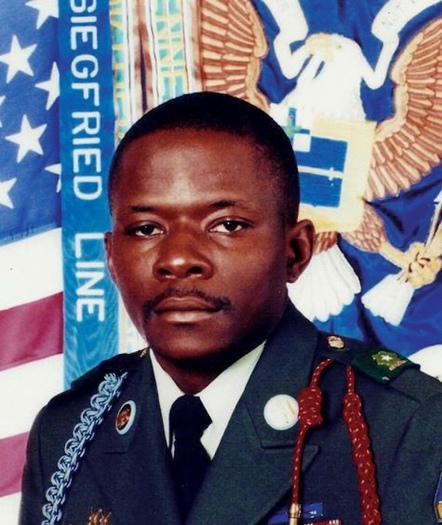 Sgt. 1st Class Alwyn C. Cashe, posthumously awarded the Medal of Honor, rescued six soldiers from a burning vehicle in Iraq on Oct. 17, 2005, enduring severe burns and enemy fire while refusing medical evacuation until all others were saved. (CMOHS website)