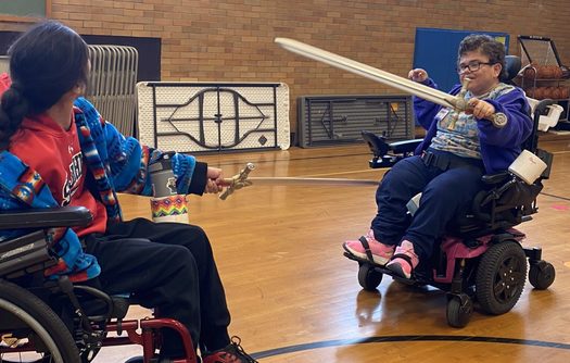 Jenny Graham, right, rehearses for her upcoming part in 