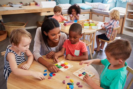 Eleven states and Washington D.C., serve at least half of 4-year-olds in state-funded preschool, according to the National Institute for Early Education Research. (Adobe Stock)