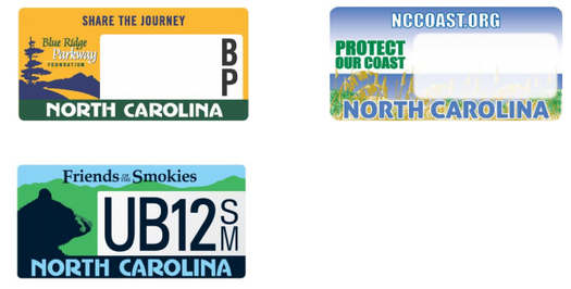 Redesign of NC specialty plates to address readability concerns