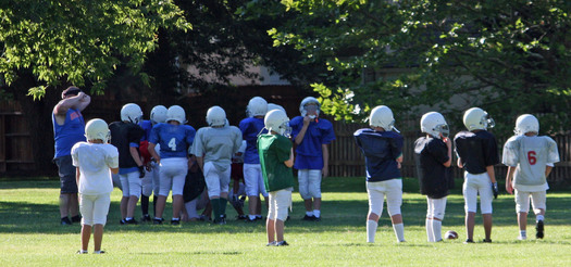 PHOTO: Youth football practice. Photo credit: Deborah Smith