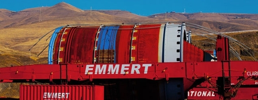 PHOTO: oil sands equipment at port