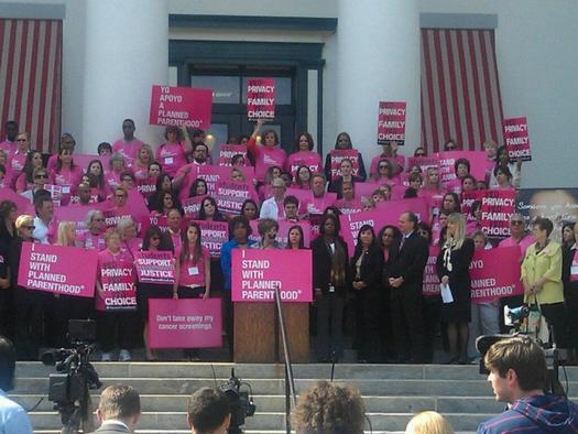Planned Parenthood supporters in north Florida