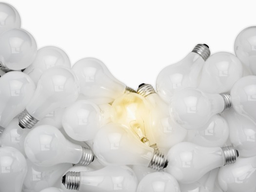 PHOTO: Unlike incandescent bulbs, you cant just throw lower energy CFL light bulbs in the trash.  Image by  Royalty-Free/Corbis