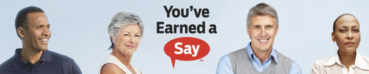 Graphic: Earned a Say logo