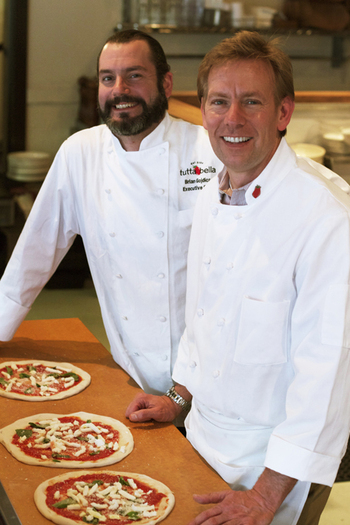 PHOTO: Tutta Bella Napolitan Pizzerias' executive chef Brian Gojdics (L) and founder/CEO Joe Fugere (R). Courtesy of Tutta Bella Napolitan Pizzeria.