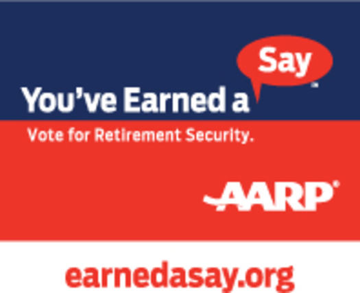 IMAGE: You've Earned a Say Vote Logo. Courtesy of AARP Ohio.
