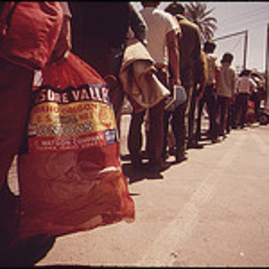 Farm workers who were picked up by the border patrol in California for illegal entry in May, 1972 COURTESY: National Archives