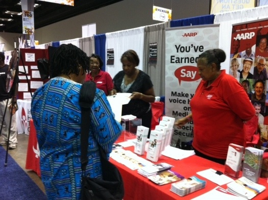 Photo: woman answers questionnaire.  Photo credit: AARP Indiana