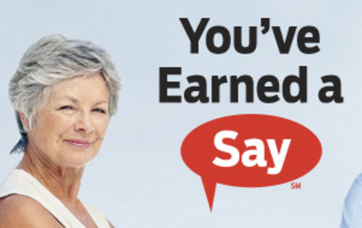 PHOTO: You've Earned a Say