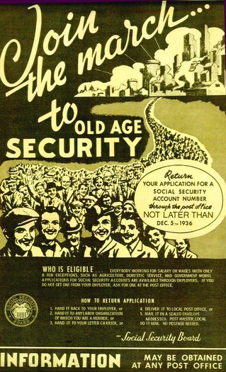 PHOTO: 1936 Social Security poster.  Courtesy of usa.gov.