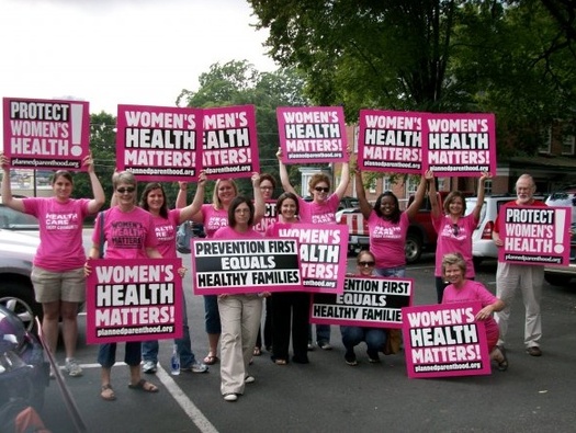 Photo: Women campaign for health care. Courtesy: Planned Parenthood