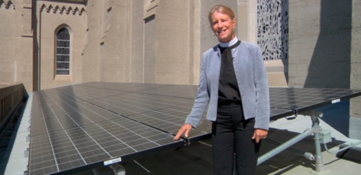 Rev. Sally Bingham at Grace Cathedral in San Francisco.