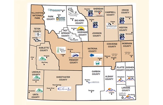 GRAPHIC:  A listing of clinics, as well as substance abuse treatment centers in each county, is at WyomingWellness.com.