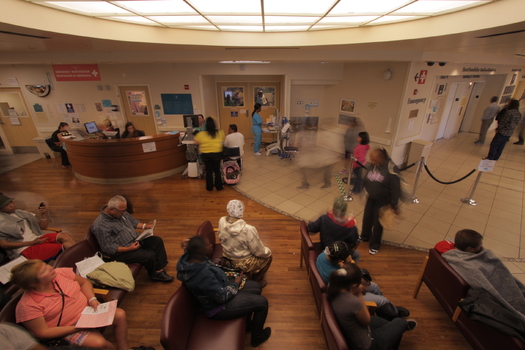 PHOTO: The waiting room at Highland Hospital in Oakland, Calif., featured in the film 
