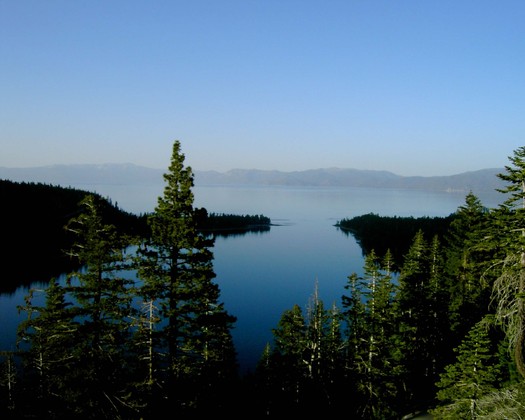 PHOTO: Emerald Bay, on the west side of Lake Tahoe, is just one of the scenic places caught in the debate between further development and preserving local air and water quality. Photo by Kurt B. Teuber for America's Byways. 