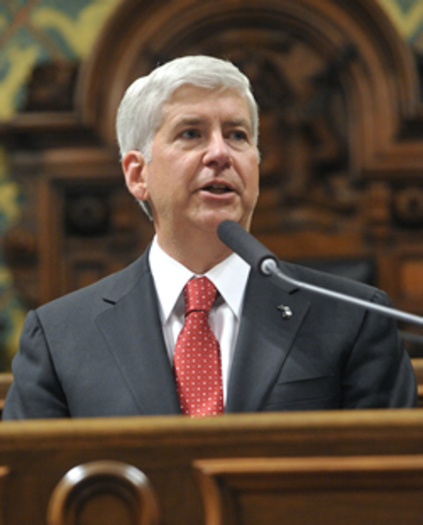 PHOTO: Michigan Gov. Rick Snyder By the Office of the Governor. 