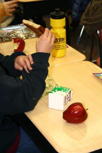 PHOTO: Breakfast in the classroom. Courtesy Hunger Free Colorado.