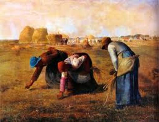 PHOTO: Gleaners, immortalized in this 1857 French oil painting by Jean-Francois Millet, are still hard at work in Oregon  at farmers' markets, in local gardens and yards as well as in the fields. Photo from Wikipedia.