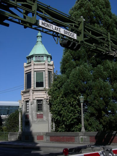 PHOTO: In 2007, Mickey Gendler was cycling on Seattle's historic Montlake Bridge when his tire got caught in a gap in the metal grating. The accident severely injured his spinal cord. Photo credit: Joe Mabel at Wikimedia Commons.