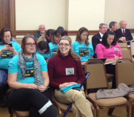 PHOTO: Montanans wait to testify at a House hearing about expanding Medicaid under the Affordable Care Act. Photo credit: Montana Women Vote.