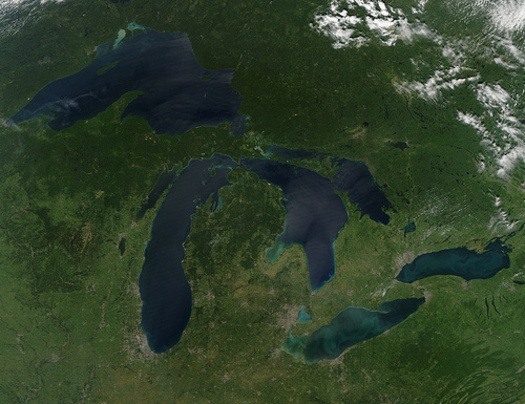 PHOTO: The White House has proposed $300 million for the Great Lakes Restoration Initiative, for a wide range of restoration, cleanup and protection projects. CREDIT: NASA Goddard Space Flight Center