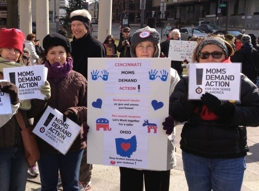PHOTO: Ohio moms will join others Friday to build support for common-sense gun legislation. Photo credit: Cincinnati Chapter of Moms Demand Action for Gun Sense in America.