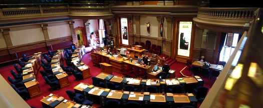 Photo: Senate chamber, Colorado State Legislature, which wrapped up its session Wednesday. Credit: Greg O'Brien.