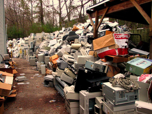 PHOTO:  A bill being debated at the Texas State Capitol would require manufacturers to follow accredited standards or to use a certified electronics recycler. Old electronics contain heavy metals and toxins that can leach into the ground and water if not disposed of properly. CREDIT: Curtis Palmer