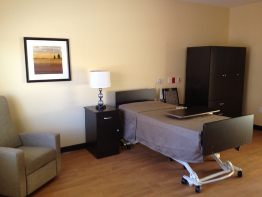 PHOTO: An intensive fundraising effort by local veterans' groups has allowed for upgraded room interiors at the new Southern Utah Veterans Nursing Home in Ivins. Courtesy of Utah Dept. of Veterans Affairs.