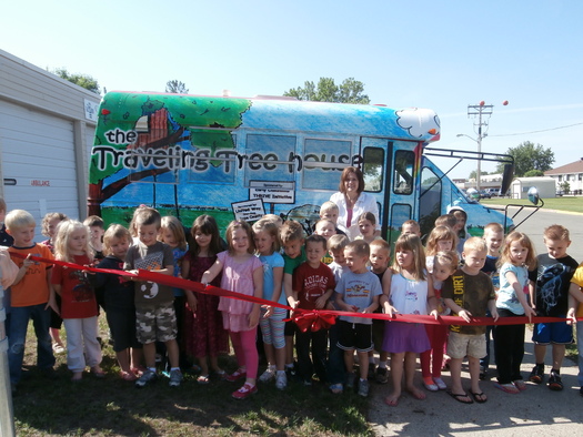 PHOTO: The Traveling Treehouse brings education and activities to child care centers, festivals and housing complexes. CREDIT: Pope County Family Collaborative