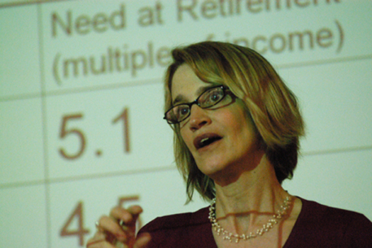 Economics professor Teresa Ghilarducci says other corporations are likely to imitate Patriot Coal's strategy of using the bankruptcy process to shed retiree health and pension obligations. Photo courtesy of The New School for Social Research.