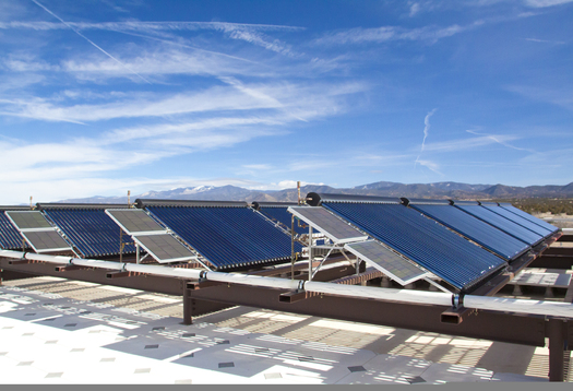 PHOTO: Solar panels at Santa Fe Community College Trades and Advanced Technology Center.Courtesy: Santa Fe Community College.